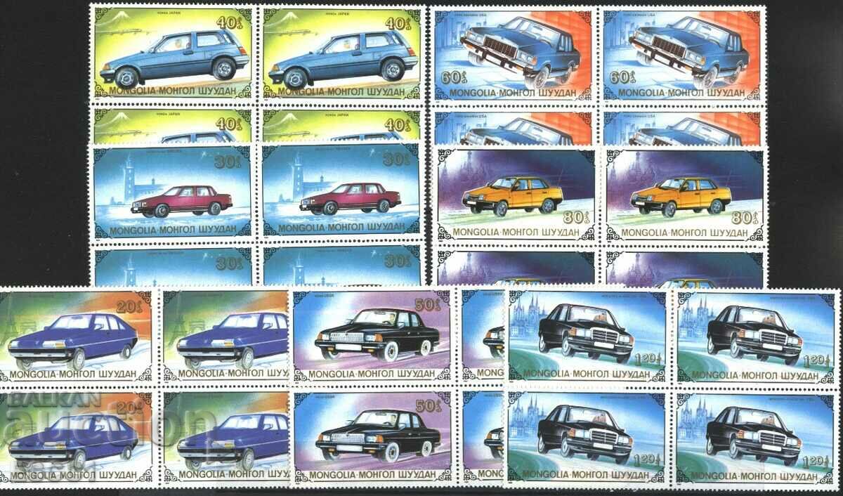 Чисти марки в карета Автомобили 1989 от Монголия