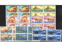 Καθαρά γραμματόσημα σε κουτί Fauna Dinosaurs 1990 από τη Μογγολία