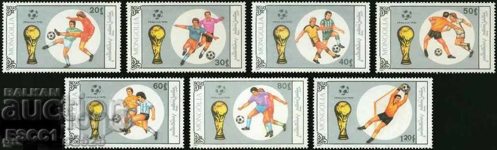 Pure stamps Sport Football World Cup Italy 1990 from Mongolia