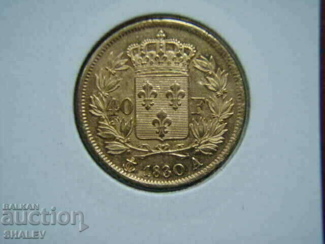 40 franci 1830 A Franța (40 franci Franța) - AU (aur)