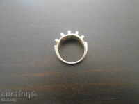 SILVER RING-6.98g, SAMPLE 925, MARKED!