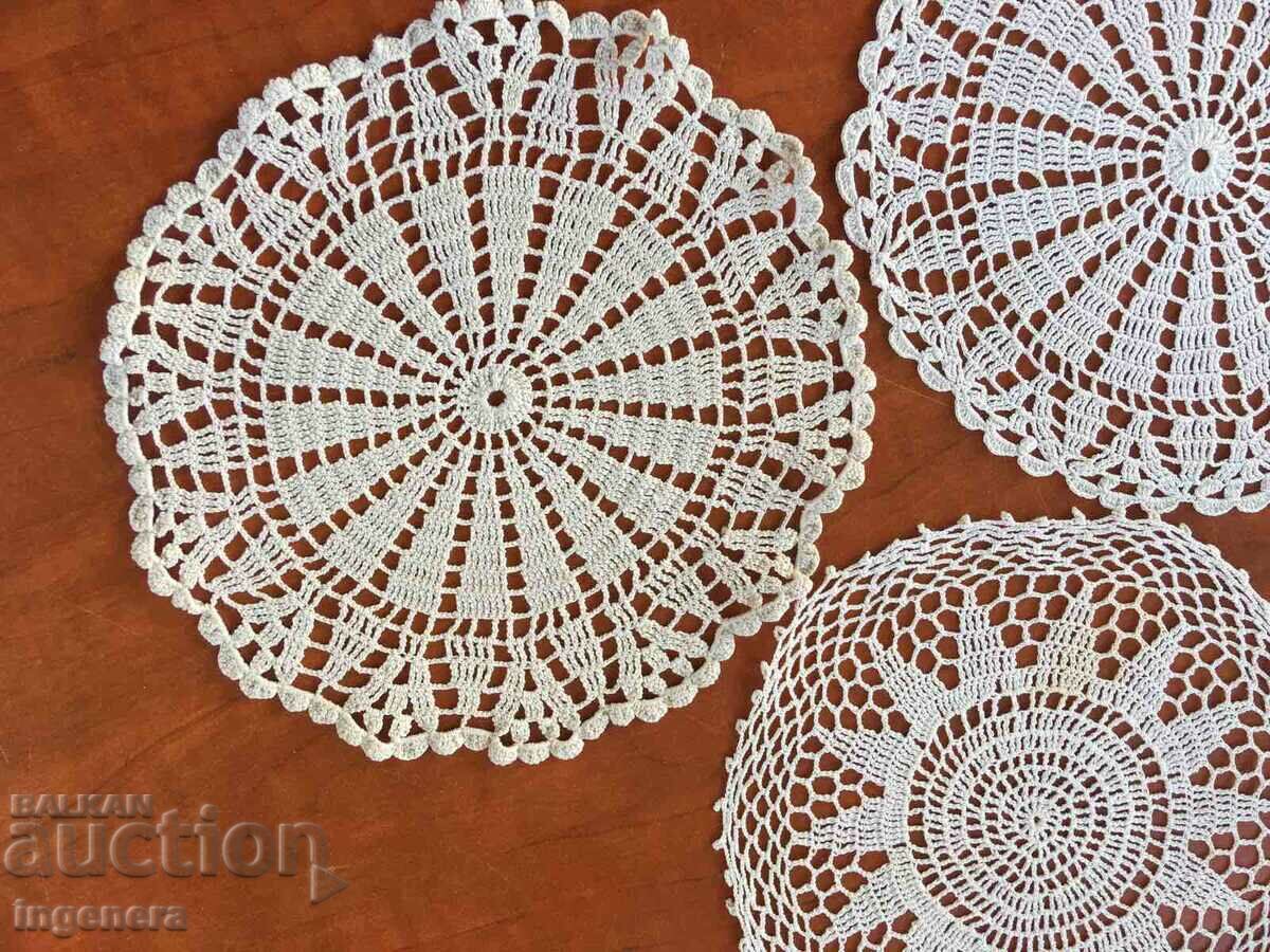 Auction  MILO UNIQUE HAND KNIT SINGLE CROCHET COVER-3 PCS