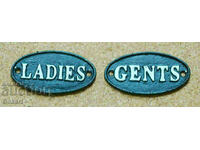 Plăci din fontă LADIES - GENTS UK