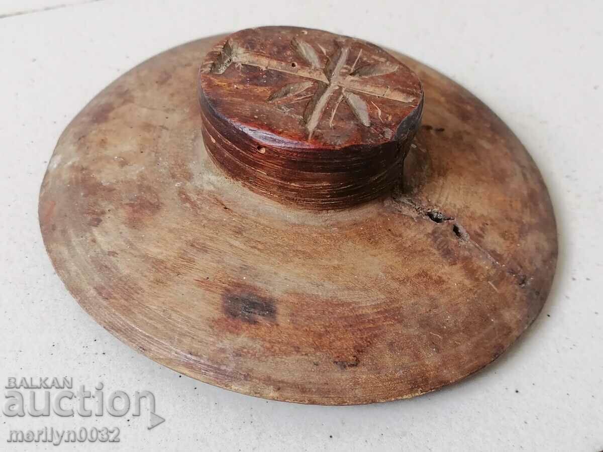 Livrarea Ștampila prosfor pentru rit pita din lemn