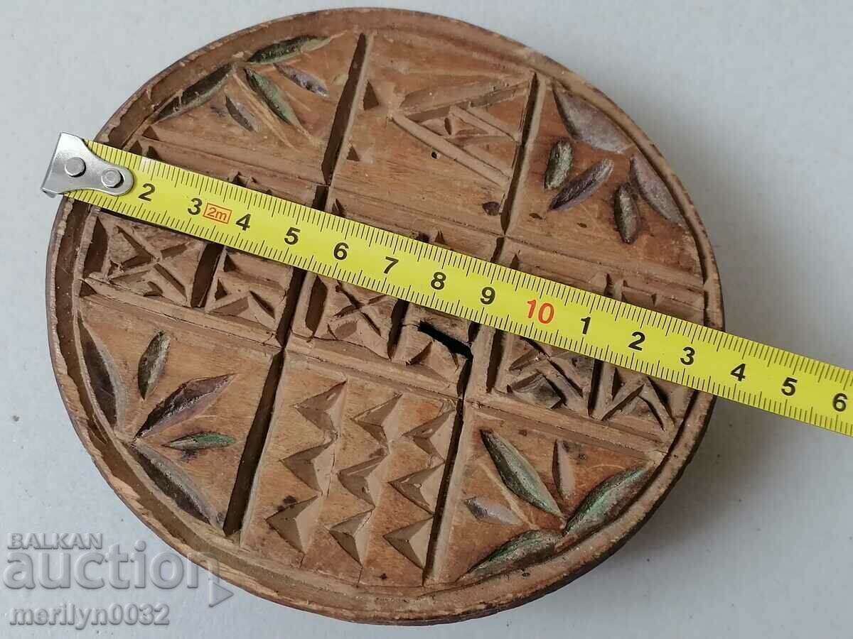 Ștampila prosfor pentru rit pita din lemn - 5