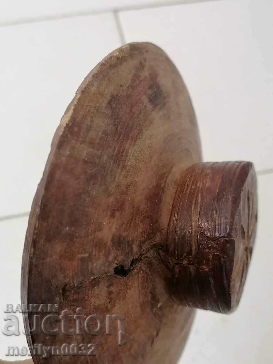 Ștampila prosfor pentru rit pita din lemn - 7