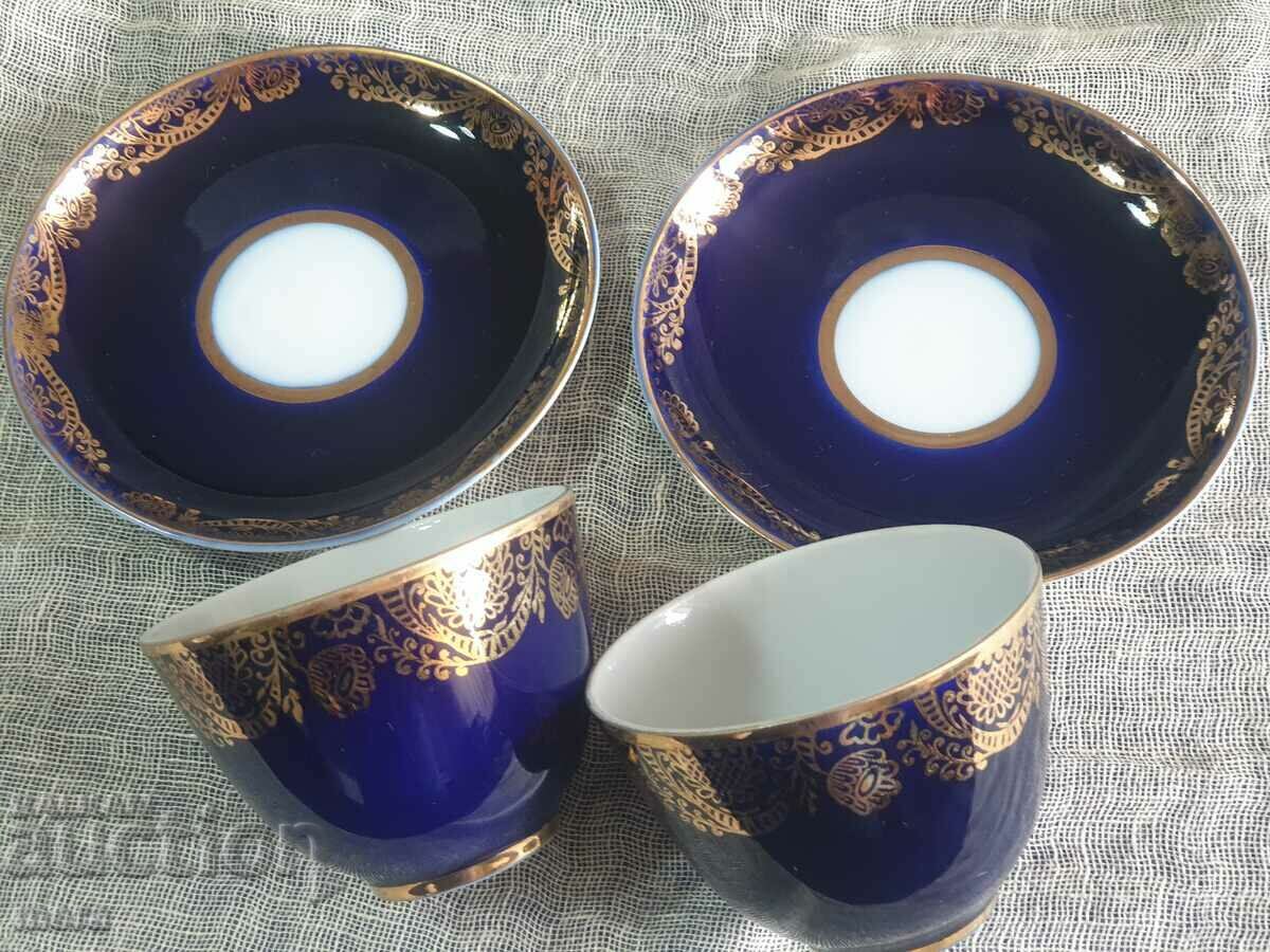 Auction  Double set of Russian porcelain cups and saucers-LFZ