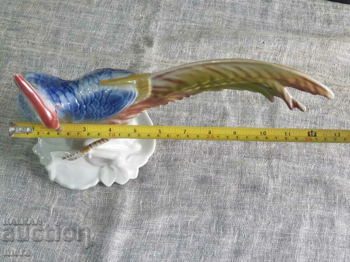 Large porcelain figure of a parrot - 7 Large porcelain figure of a parrot - 7