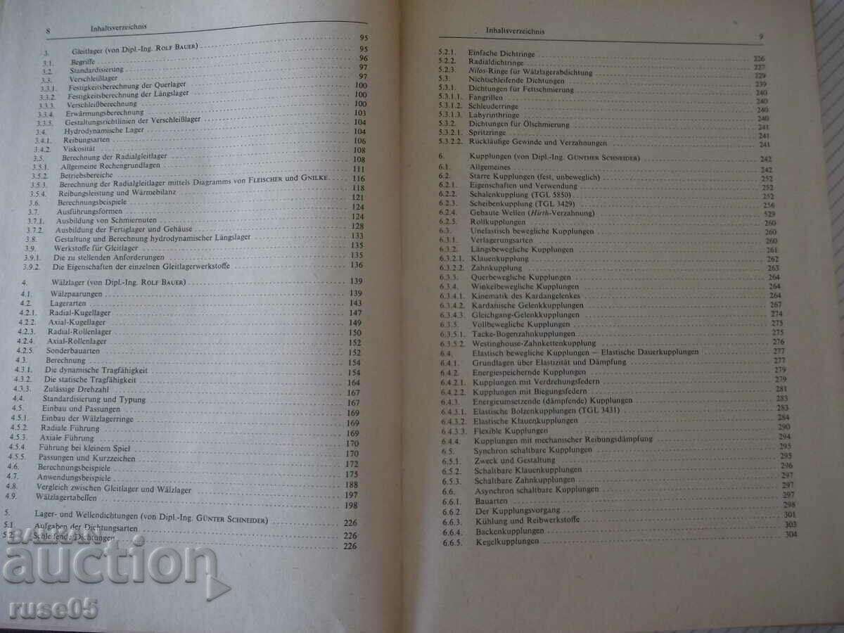 Auction  Book "ACHSEN-WELLEN-LAGER-KUPPLUNGEN - BAUER" - 352 pages.