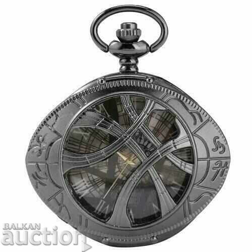 Нов Джобен часовник черен око фентъзи магьоснически символи - 5 Нов Джобен часовник черен око фентъзи магьоснически символи - 5