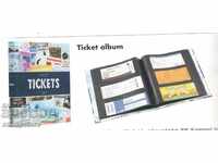 Album for admission cards and tickets and banknotes