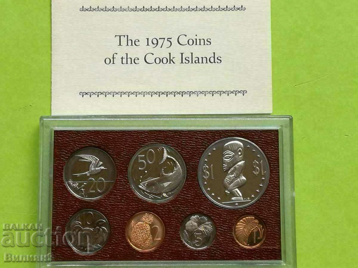 Set de monede de schimb din Insulele Cook 1975 PROOF + Certificat
