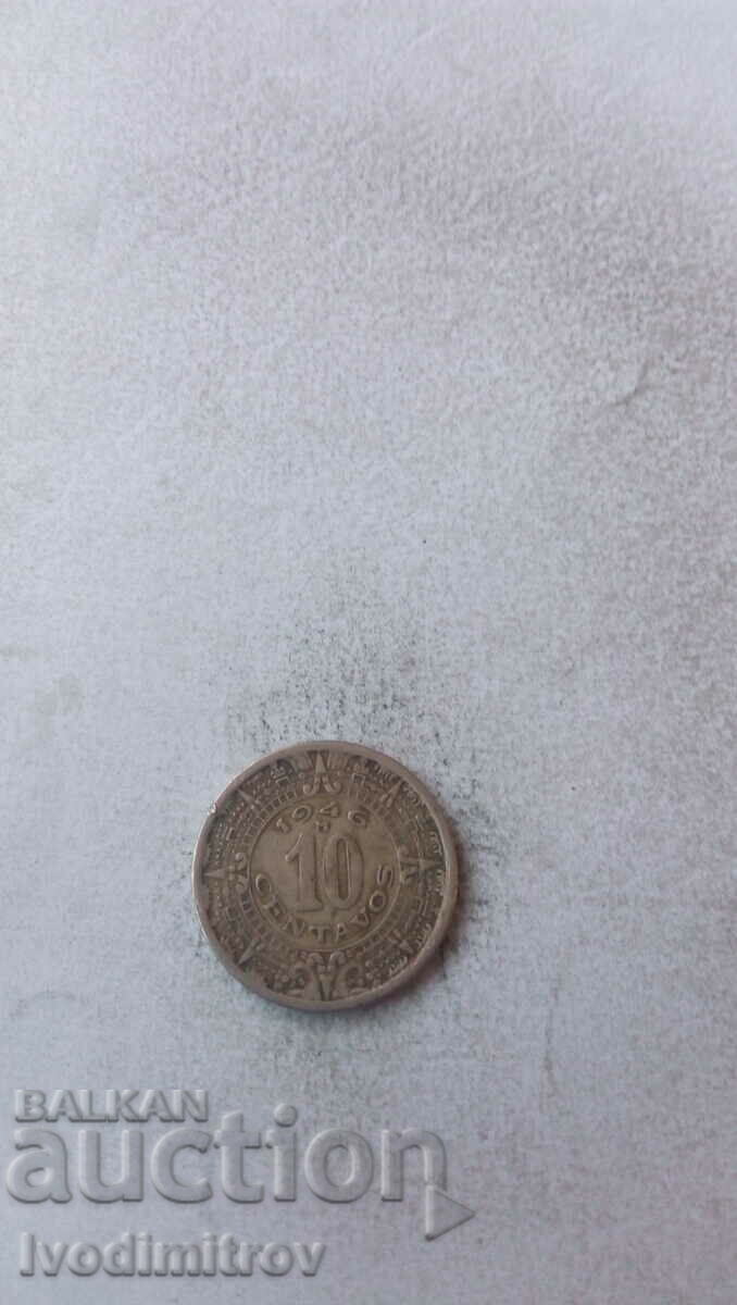 Мексико 10 центавос 1946