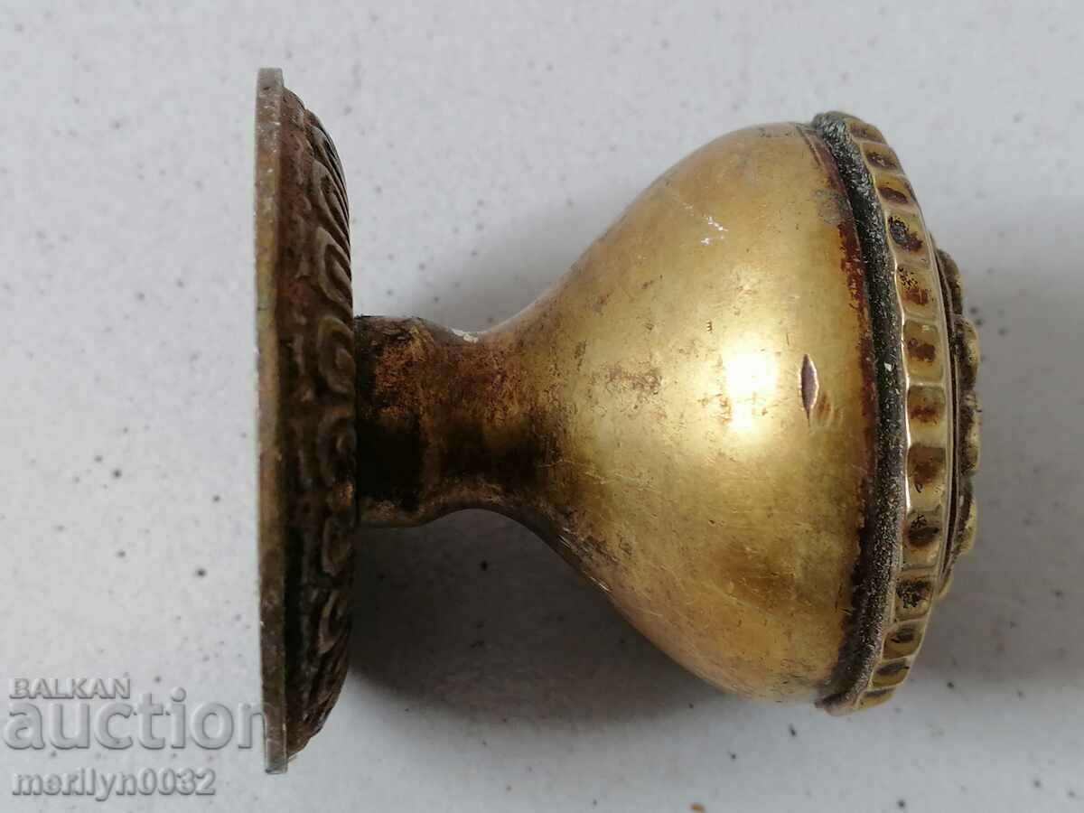 Feronerie de blocare din bronz mâner vechi - 7