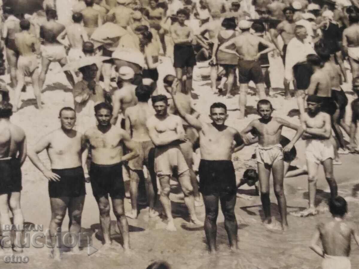 1929 ROYAL PHOTO, P.K., VARNA SEA BATHS, BEACH with price 35.00 BGN | € 17.90