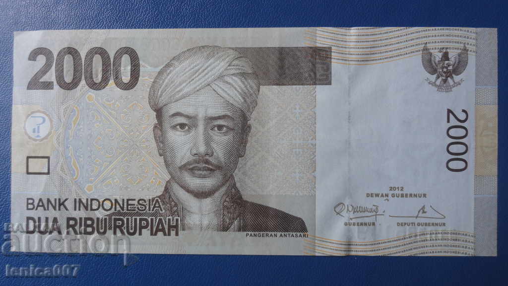 Indonesia 2012 - 2000 rupees