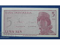 Indonesia 1964 - 5 sen UNC