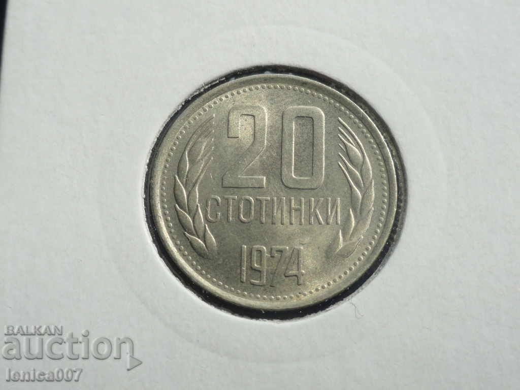 Auction  Bulgaria 1974 - 20 cents