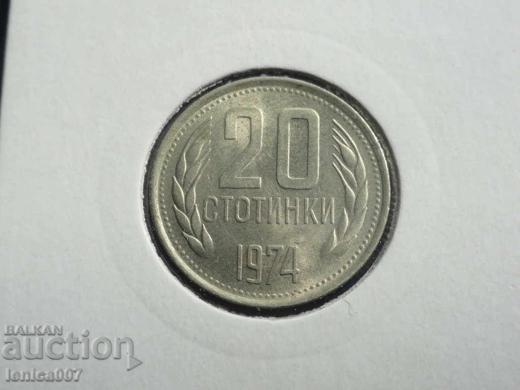 Bulgaria 1974 - 20 de cenți