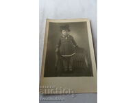 Photo Sofia Little girl on a wicker chair 1933