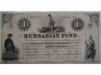 Hungary 1 Dollar - Hungarian Pound 1852 Very Rare