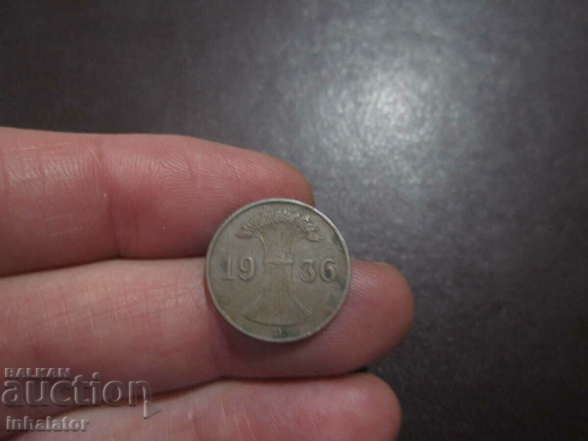 1936 letter - D - 1 pfennig Germany -