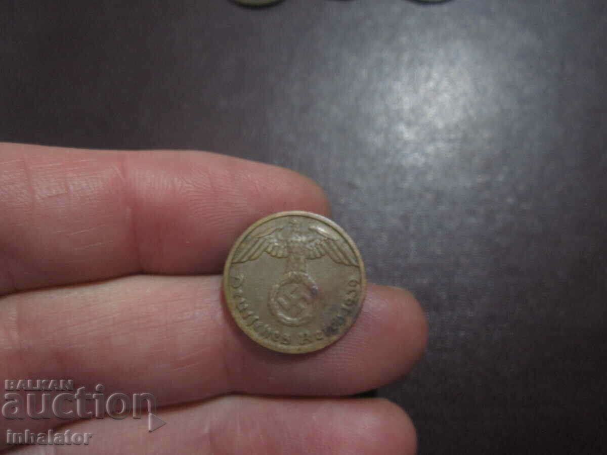 1939 letter - D - 1 pfennig Germany -