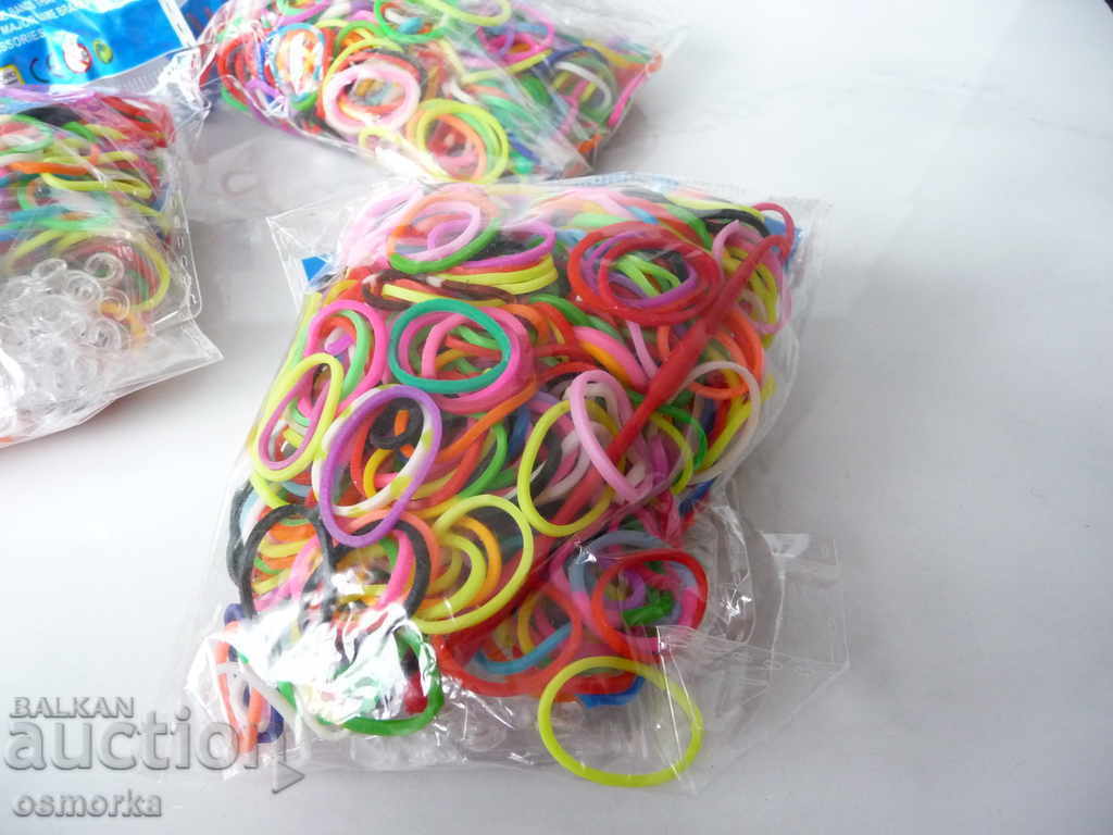 Bands for knitting bracelets and other Rainbow Loom with price 5.00 BGN | € 2.56