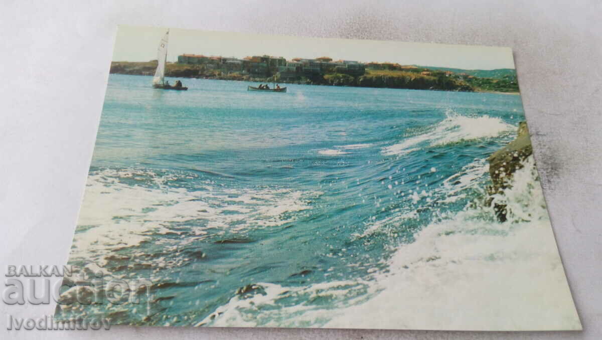 Postcard Bulgarian Black Sea 1989