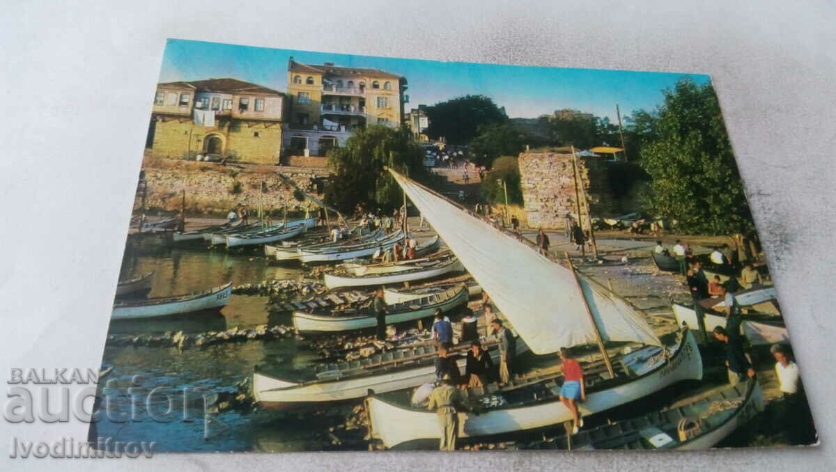 Postcard Nessebar By the fishing pier