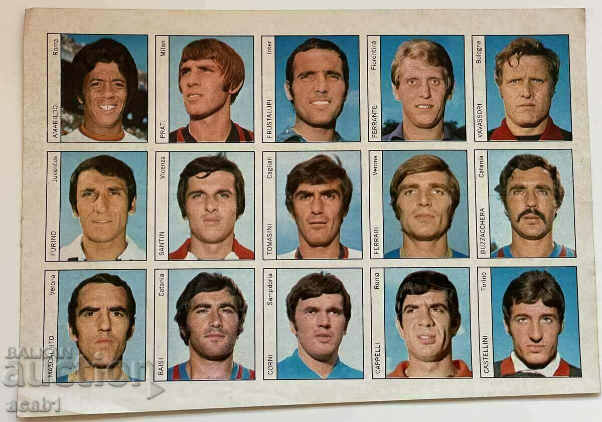 Италия Футбол Нациоален отбор 60/70те