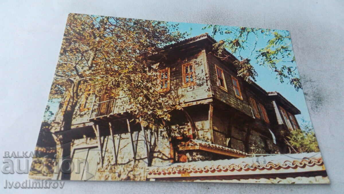 Postcard Sozopol Old house