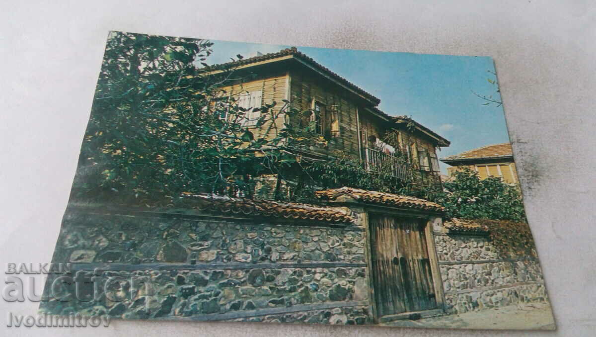 Postcard Sozopol Old house 1984
