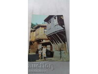 Пощенска картичка Созопол Стари къщи 1984