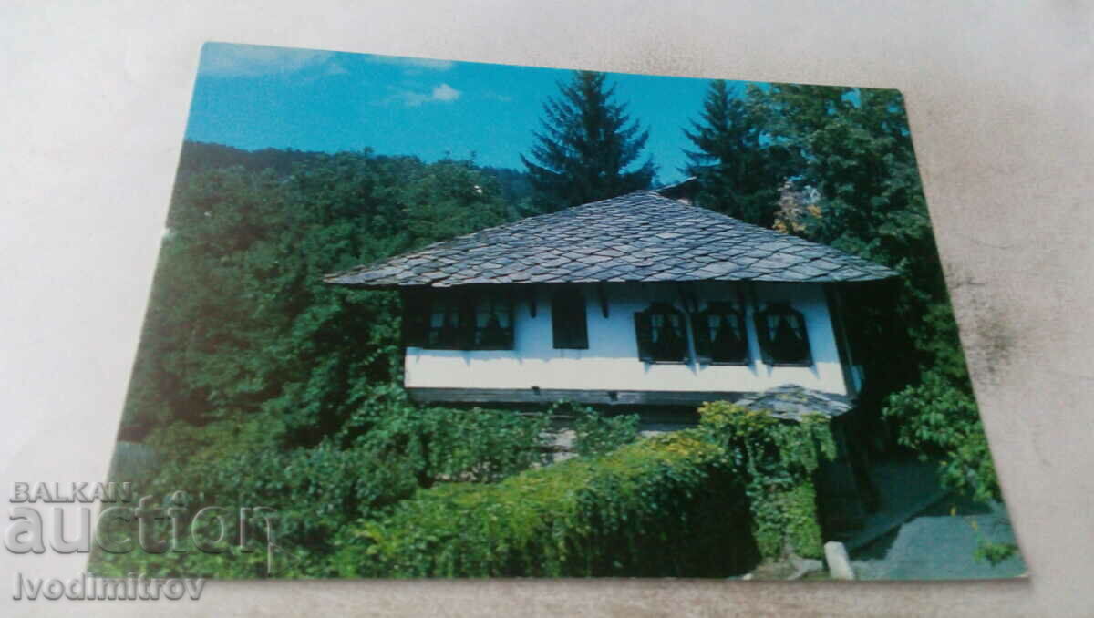 Postcard Tryavna Raikovata kashta 1989