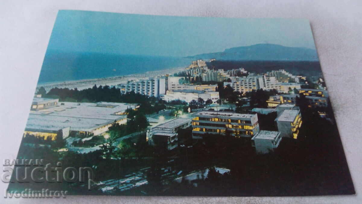 Пощенска картичка Албена 1985