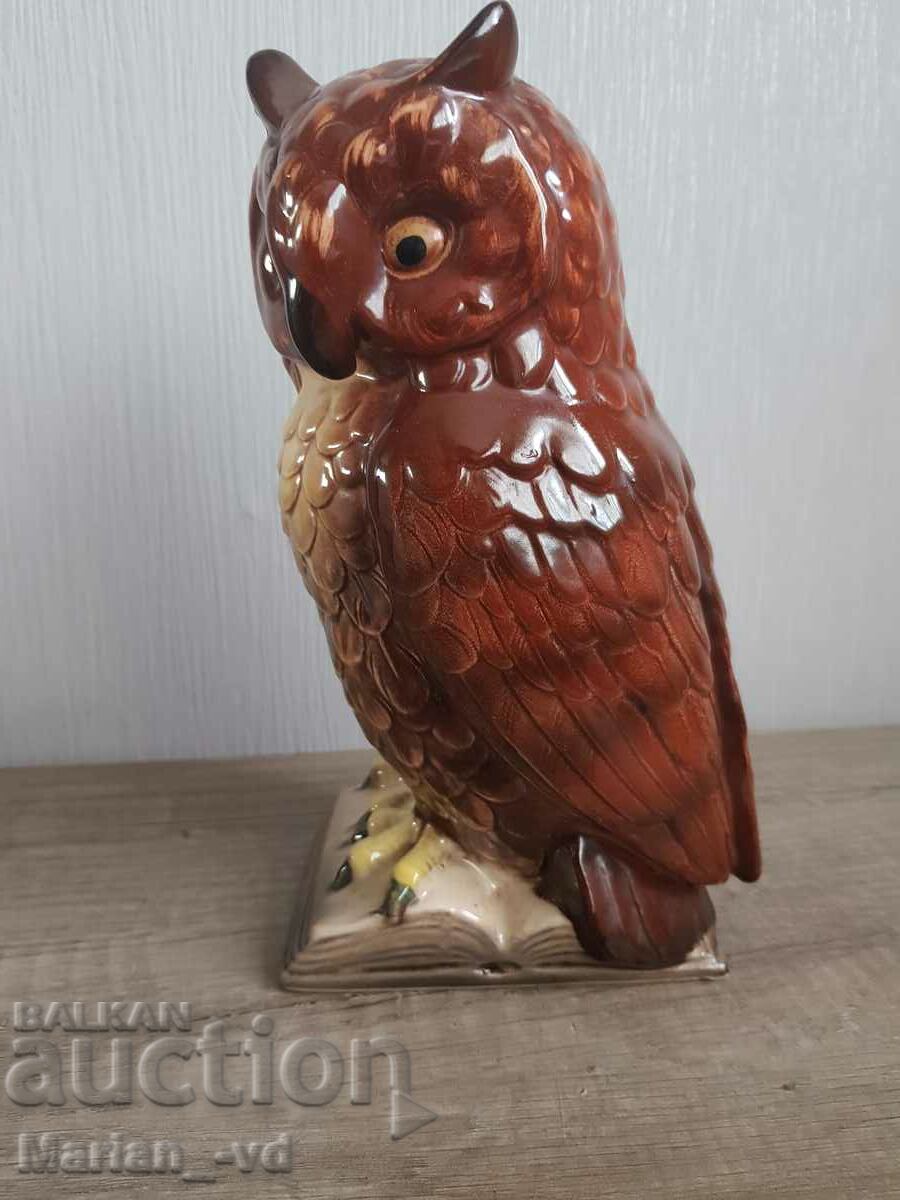 Porcelain figure of an owl - 23cm