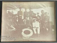 2706 Kingdom of Bulgaria group of officers ship Euphrates Odessa 1912