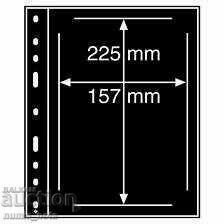 OPTIMA Banknote Album Sheets - All Sizes - Black - 5 OPTIMA Banknote Album Sheets - All Sizes - Black - 5
