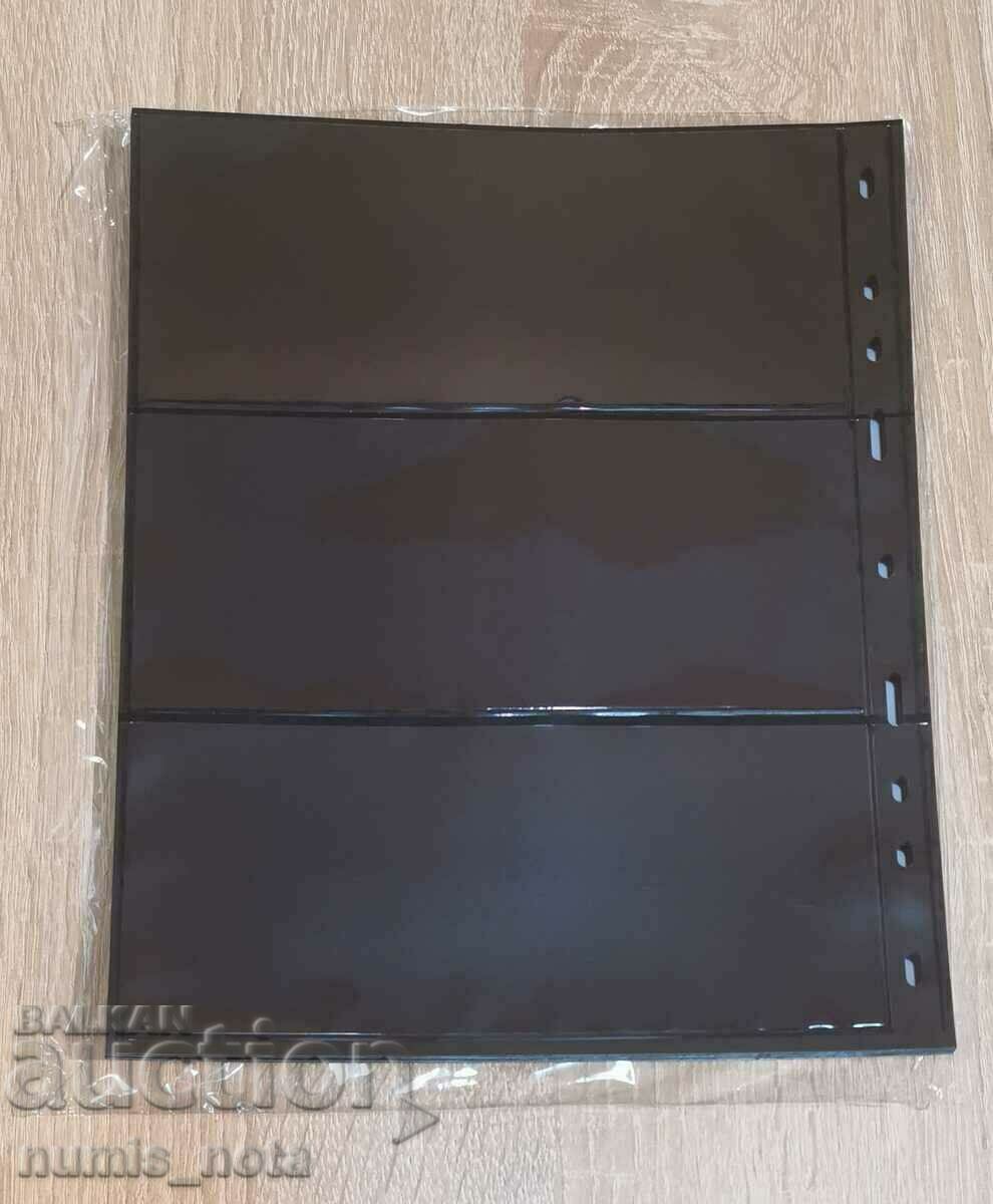 OPTIMA Banknote Album Sheets - All Sizes - Black - 7 OPTIMA Banknote Album Sheets - All Sizes - Black - 7