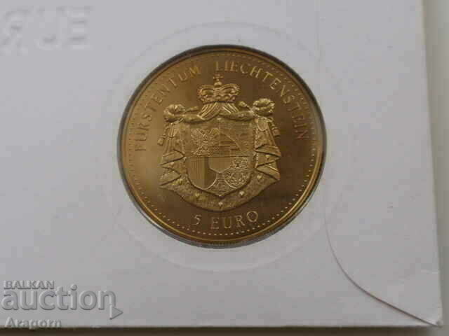 Delivery of rare coin and stamp envelope Liechtenstein 5 euro 1996 Delivery of rare coin and stamp envelope Liechtenstein 5 euro 1996