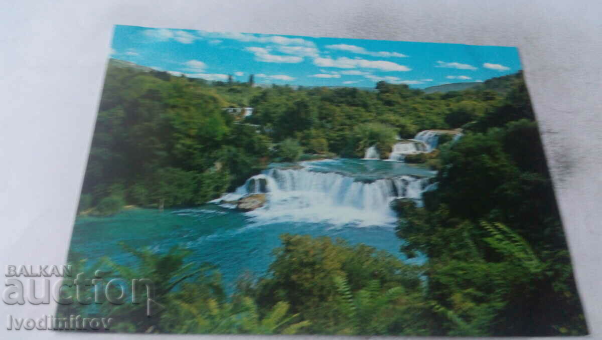 Postcard Sibenik The Krka Waterfalls