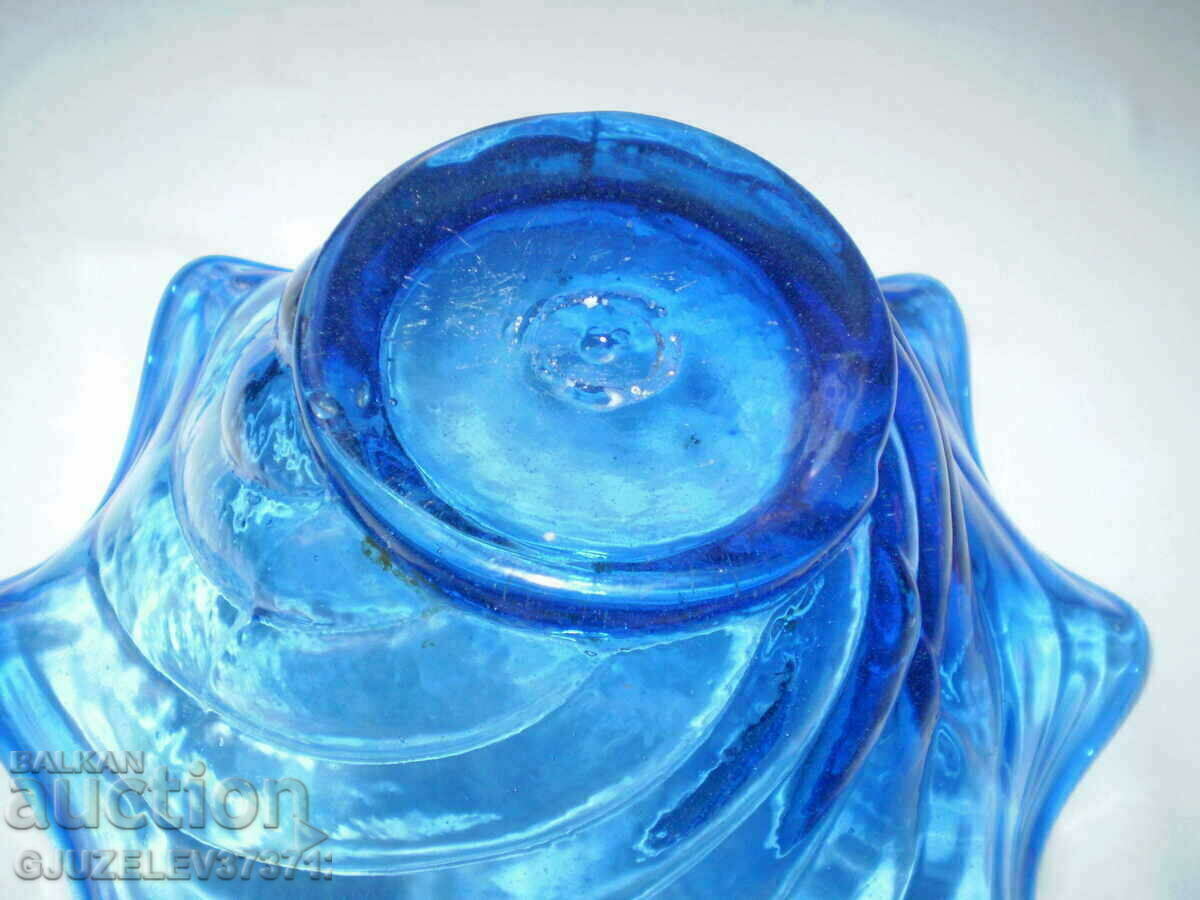 Large Cobalt Blue Glass Bowl with price 89.00 BGN | € 45.50