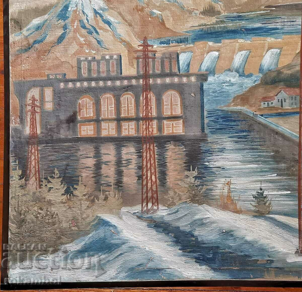 Large painting Industrial landscape by Asen Terziev - 7