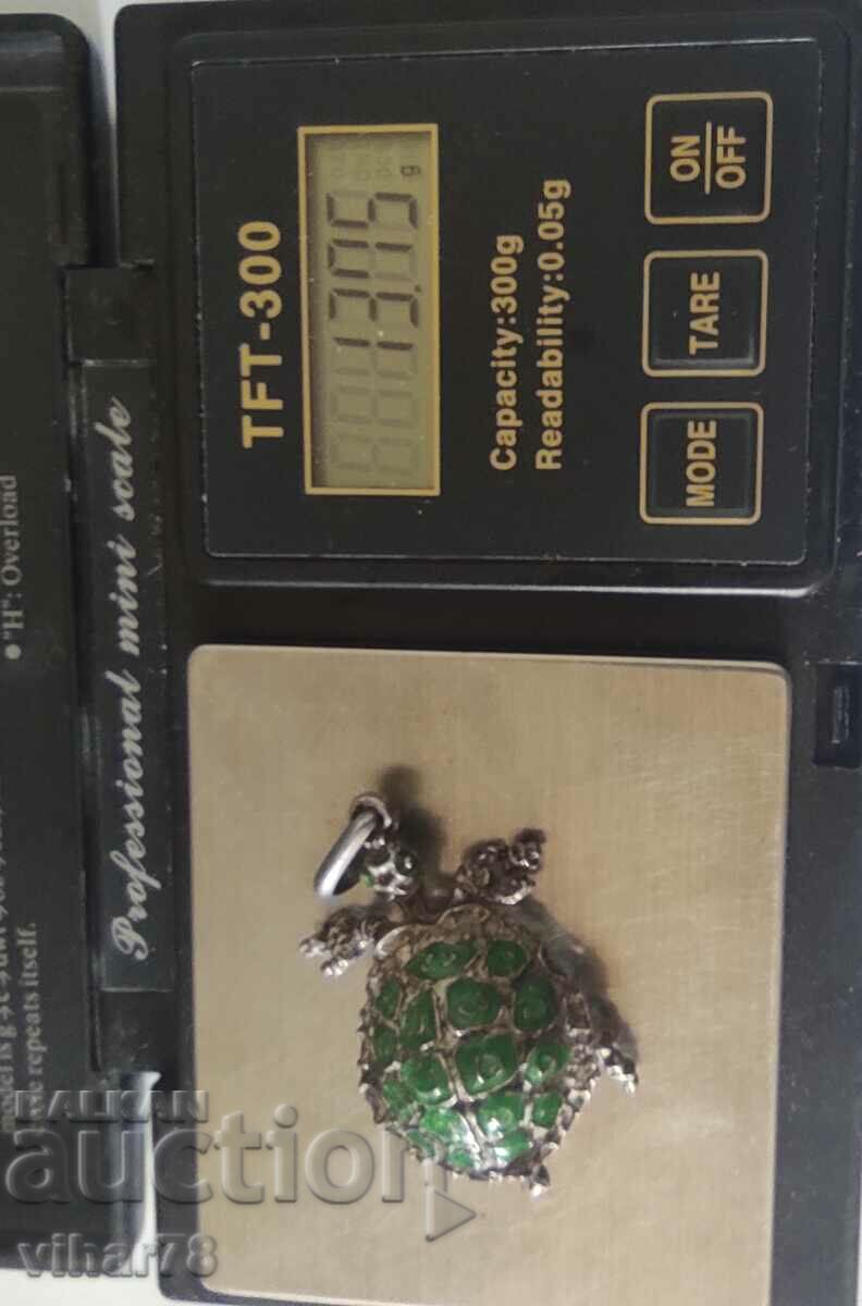 TURTLE SILVER PENDANT - 6 TURTLE SILVER PENDANT - 6