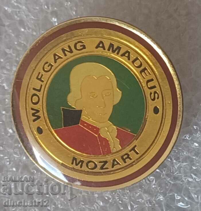 Badge. Wolfgang Amadeus Mozart. Mozart
