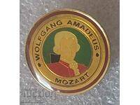 Badge. Wolfgang Amadeus Mozart. Mozart