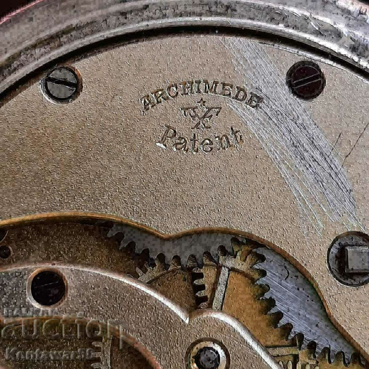 Ασημένιο ρολόι τσέπης-Πατέντα Archimede - λειτουργικό. - 6 Ασημένιο ρολόι τσέπης-Πατέντα Archimede - λειτουργικό. - 6