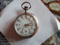 Silver pocket watch-Archimede Patent.