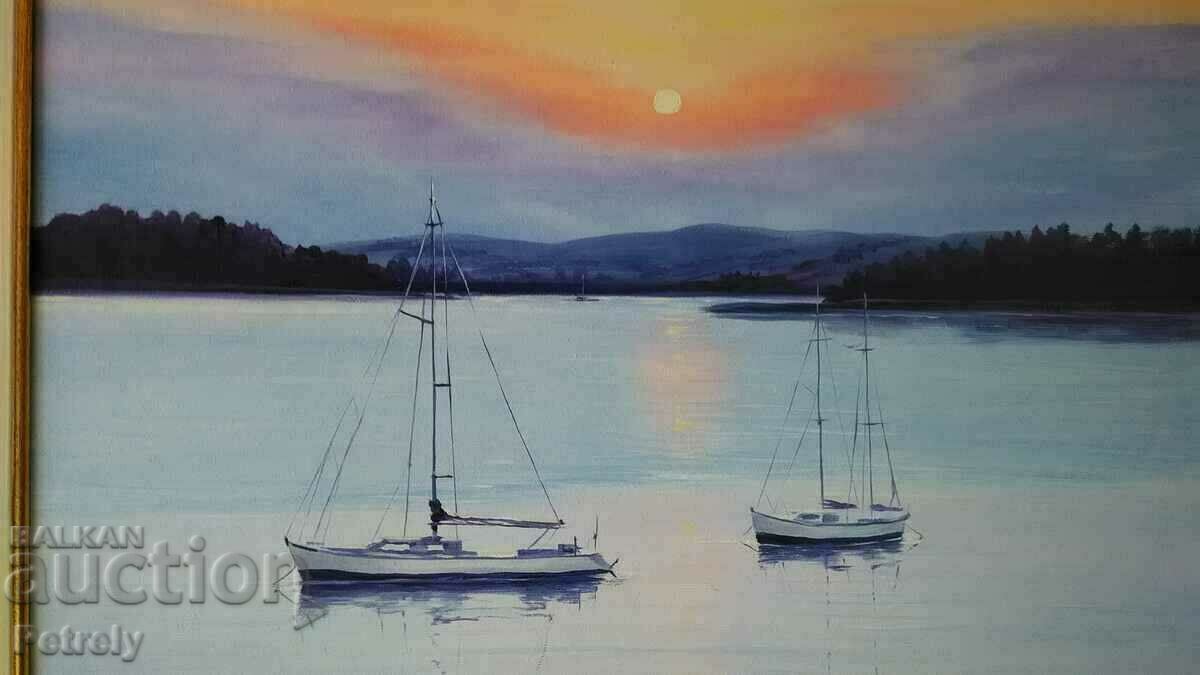 Oil painting R. Poptomov with price 260.00 BGN | € 132.94